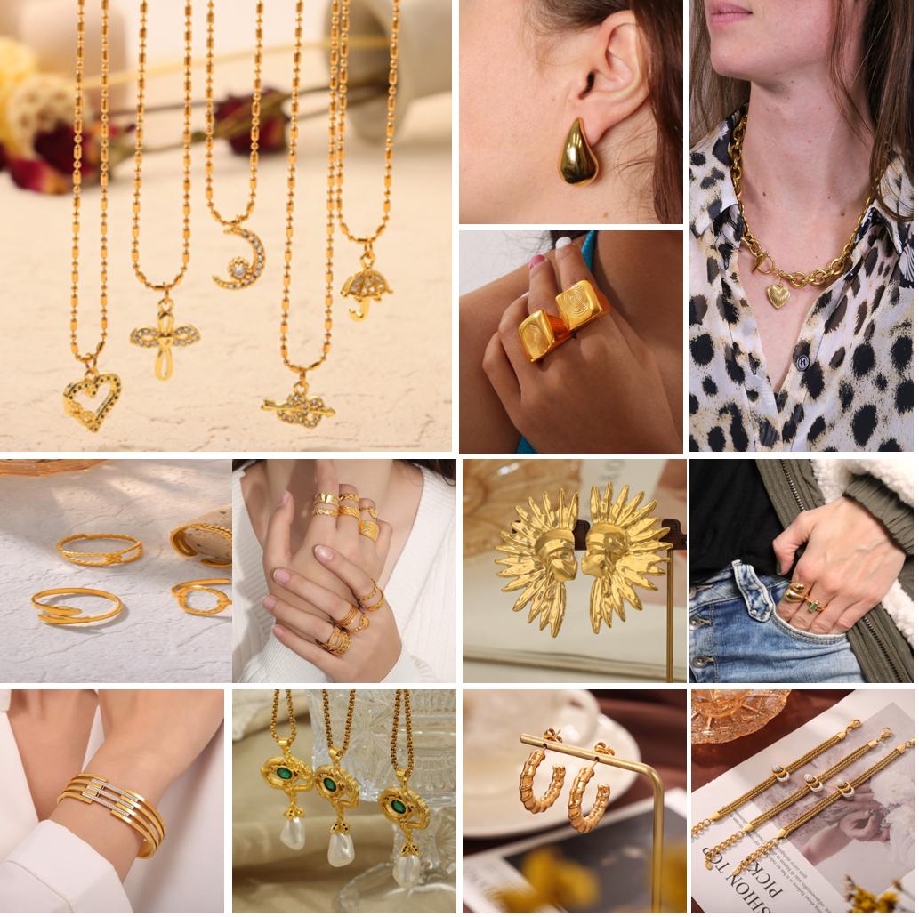 feebee stainless steel jewelry product collection