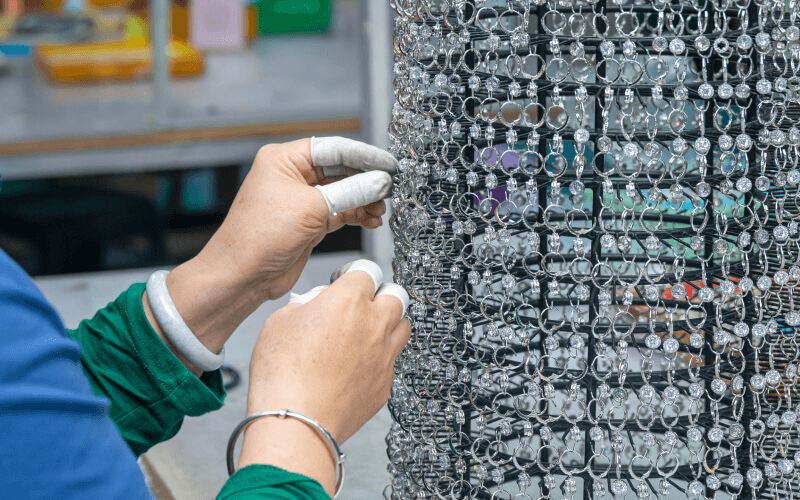 loading up the stainless steel jewelry