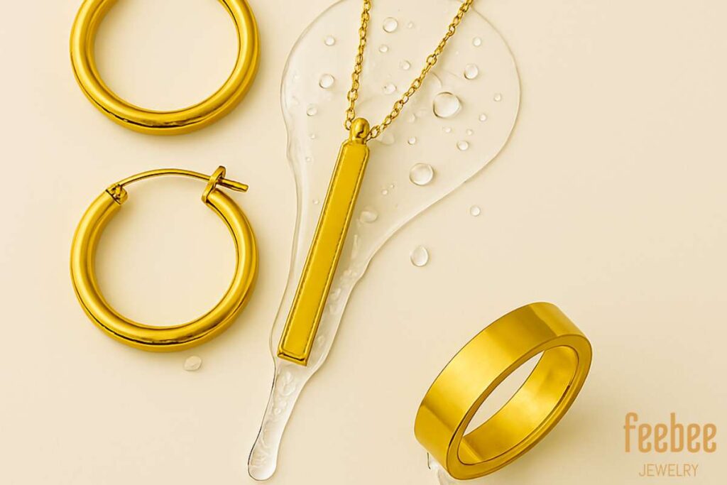 Gold-Plated Stainless Steel Jewelry Waterproof