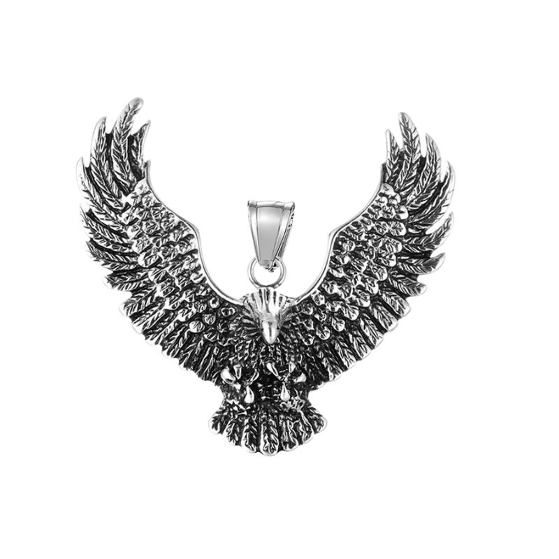 Men's Stainless Steel American Eagle Pendant