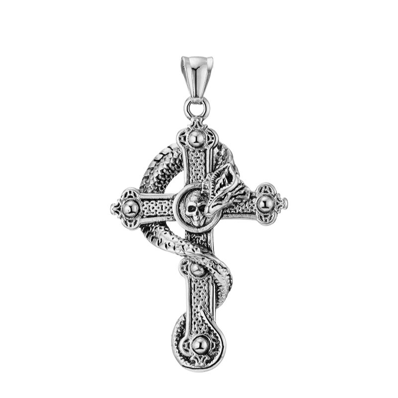 Men's Stainless Steel Cross Pendant