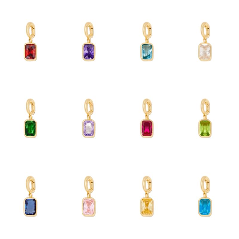 Rectangular Birthstone Pendant