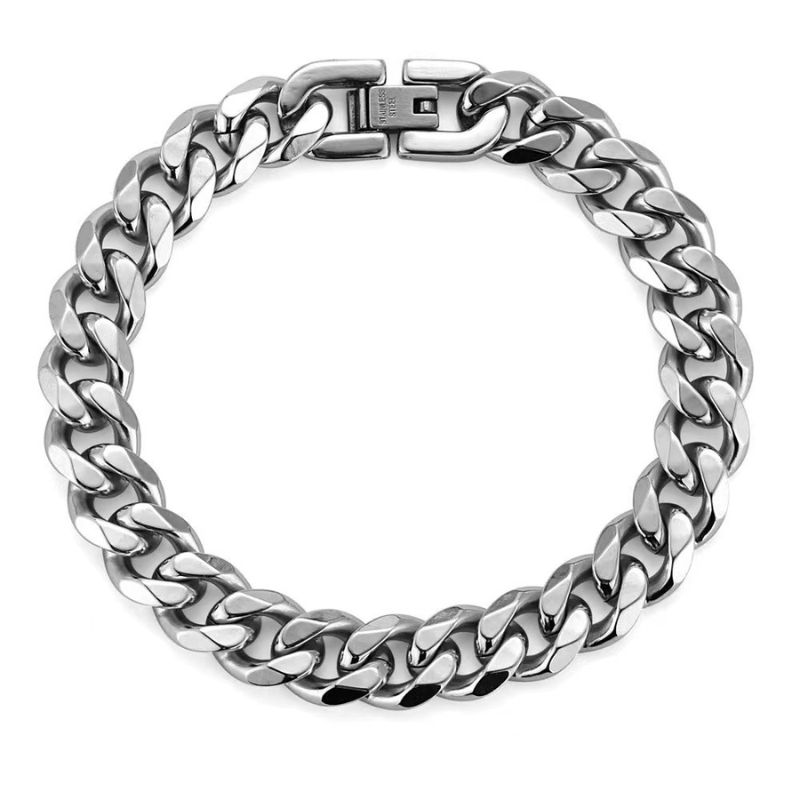Stainless Steel Cuban Chain Bracelet