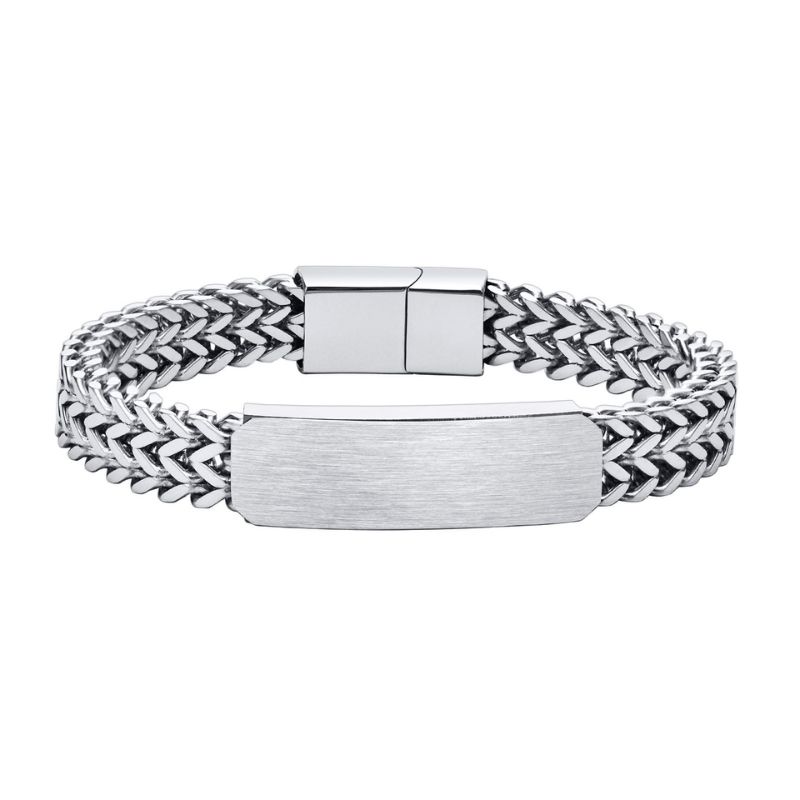 Stainless Steel Engraved Bracelet