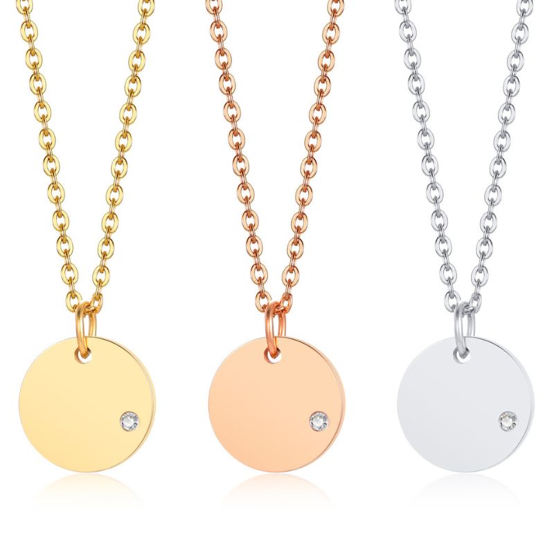 Stainless Steel Engraved Necklace
