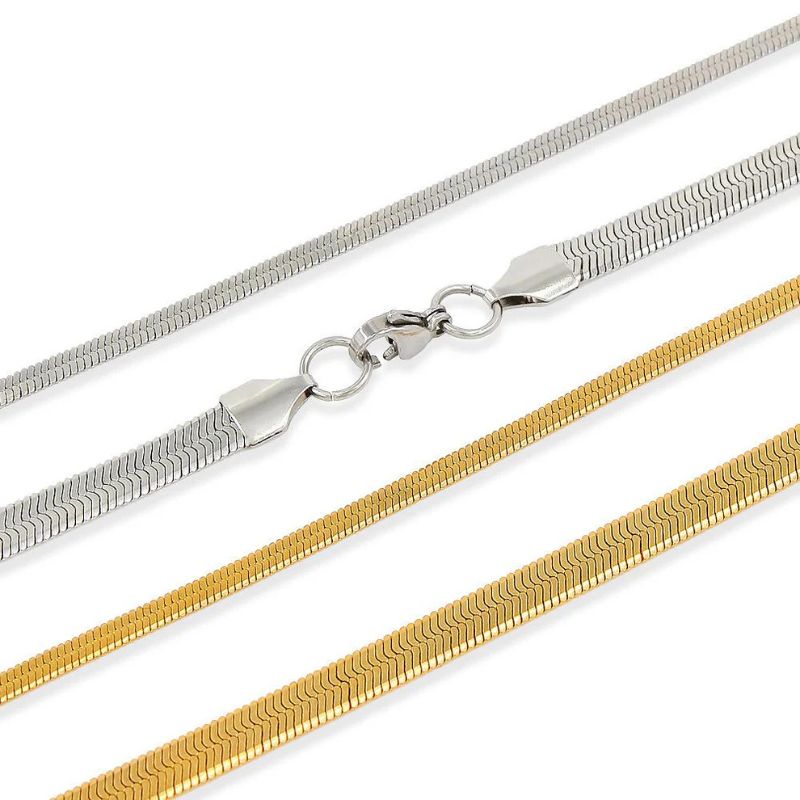 Stainless Steel Flat Snake Chain