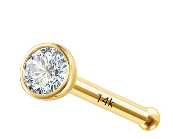 A complete guide to choose the Best Metal for Nose Piercing 11 14k gold nose pin