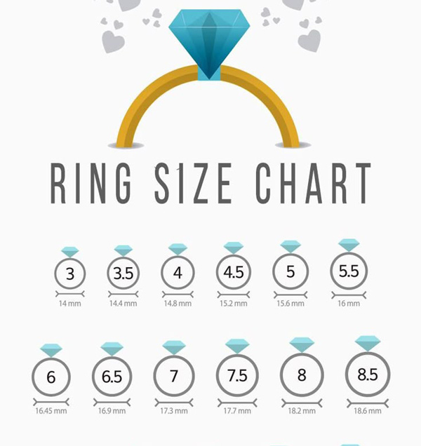 Ultimate Stainless Steel Jewelry Size Guide for Perfect Fit 2 Ring Size Chart